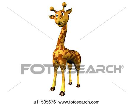 cute, giraffe, cartoon, animal, 3D View Large Photo Image Stock Photograph - cute, giraffe, cartoon, animal, 3D. Fotosearch