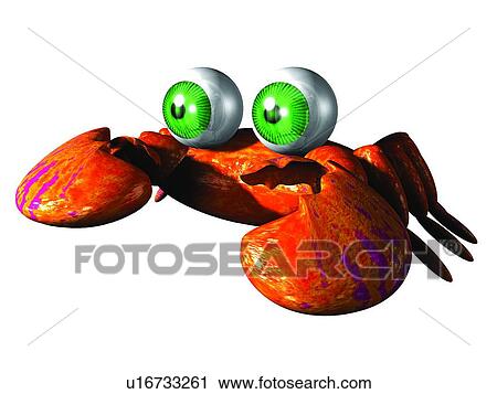 Stock Image - cute, tadpole, cartoon, fish, animal. Fotosearch