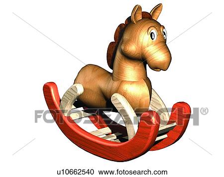 Stock Image - horse, animal, cartoon, cute, 3D. Fotosearch