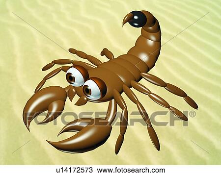 sand, cute, scorpion, desert, cartoon, brown View Large Photo Image Stock Image - sand, cute, scorpion, desert, cartoon, brown. Fotosearch