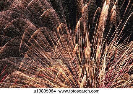 Closed Up Image Pink-colored Fireworks Exploding in the Night Sky, Long Exposure, Low Angle View View Large Photo Image Picture - Closed Up Image Pink-colored Fireworks Exploding in the Night Sky, Long Exposure, Low Angle View. Fotosearch