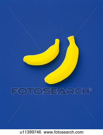 Stock Photograph - Clay Craft, Banana, Front View. Fotosearch