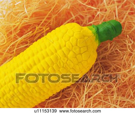 Clay Craft, Corn, Close Up View Large Photo Image Stock Photo - Clay Craft, Corn, Close Up. Fotosearch