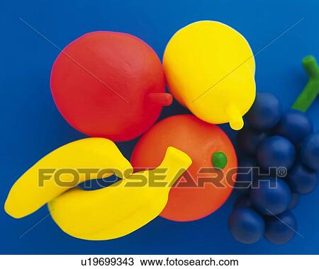 Stock Image - Clay Craft, Fruits, Close Up. Fotosearch
