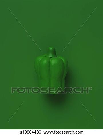 Clay Craft, Green Pepper, Front View View Large Photo Image Stock Image - Clay Craft, Green Pepper, Front View. Fotosearch