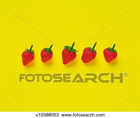 Clay Craft, Strawberry, Front View View Large Photo Image Stock Image - Clay Craft, Strawberry, Front View. Fotosearch