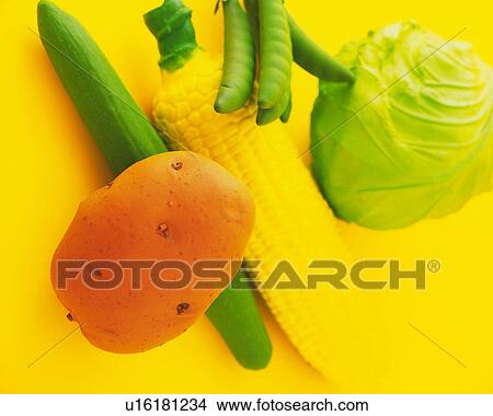 Picture - Clay Craft, Vegetables, Close Up. Fotosearch