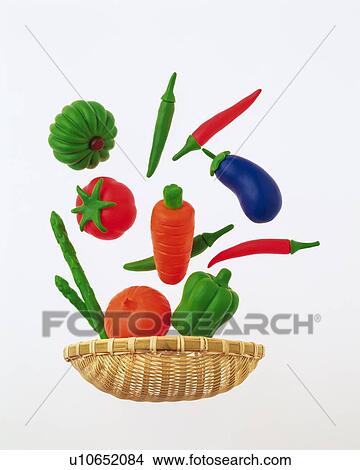 Clay Craft, Vegetables, Front View View Large Photo Image Picture - Clay Craft, Vegetables, Front View. Fotosearch