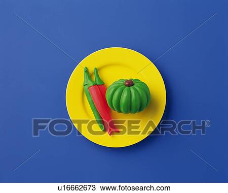Clay Craft, Vegetables, High Angle View View Large Photo Image Stock Image - Clay Craft, Vegetables, High Angle View. Fotosearch