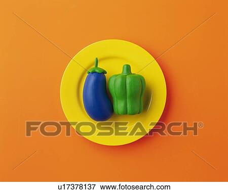 Clay Craft, Vegetables, High Angle View View Large Photo Image Stock Photo - Clay Craft, Vegetables, High Angle View. Fotosearch