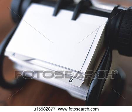 Stock Photo - An address book, Close Up, High Angle View, Differential Focus. Fotosearch