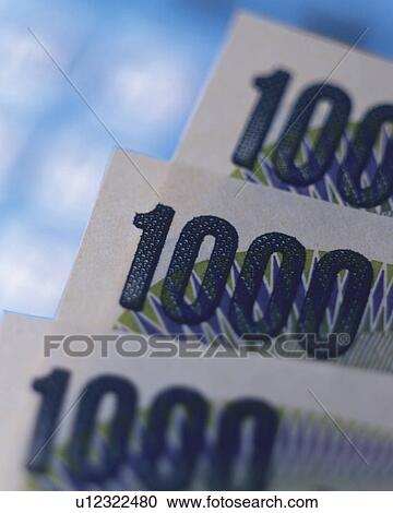 One thousand Japanese Yen bills, Close Up, High Angle View, Differential Focus View Large Photo Image Stock Image - One thousand Japanese Yen bills, Close Up, High Angle View, Differential Focus. Fotosearch