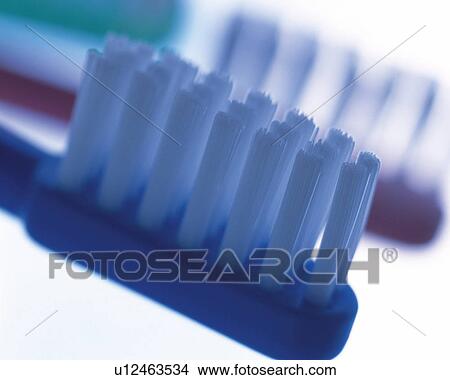 Toothbrushes, Close Up, Differential Focus View Large Photo Image Picture - Toothbrushes, Close Up, Differential Focus. Fotosearch