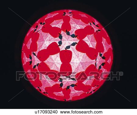 Stock Image - Kaleidoscope, Apple, Front View. Fotosearch