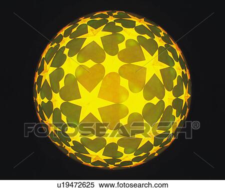 Stock Photography - Kaleidoscope, Heart, Front View. Fotosearch