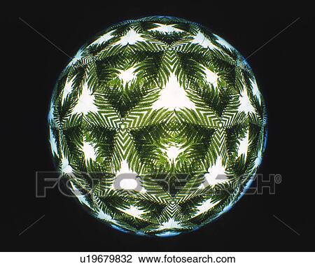 Stock Image - Kaleidoscope, Leaf, Front View. Fotosearch