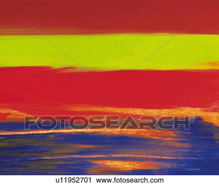 Stock Image -  an Abstract Oil Painting, Front View. Fotosearch