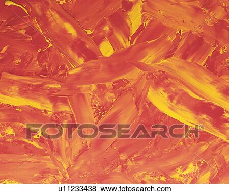 Oil Painting in Orange and Yellow Colors, Front View View Large Photo Image Stock Photo - Oil Painting in Orange and Yellow Colors, Front View. Fotosearch