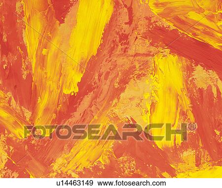 Oil Painting in Orange and Yellow Colors, Front View View Large Photo Image Stock Photo - Oil Painting in Orange and Yellow Colors, Front View. Fotosearch