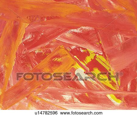 Oil Painting in Orange, Red and Yellow Colors, Front View View Large Photo Image Stock Photograph - Oil Painting in Orange, Red and Yellow Colors, Front View. Fotosearch
