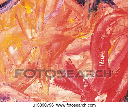 Oil Painting in Red, Orange and Yellow Colors, Front View View Large Photo Image Stock Photograph - Oil Painting in Red, Orange and Yellow Colors, Front View. Fotosearch