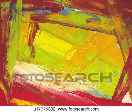 Oil Painting in Red, Yellow and Orange Colors, Front View View Large Photo Image Stock Image - Oil Painting in Red, Yellow and Orange Colors, Front View. Fotosearch