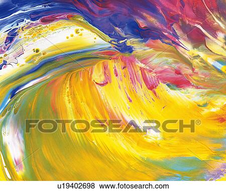 Stock Photo - Oil Painting in Several Colors, Front View. Fotosearch