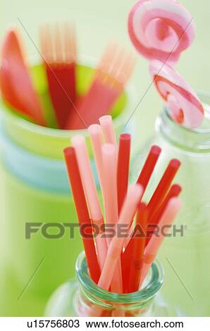 Straws and Candies View Large Photo Image Stock Image - Straws and Candies. Fotosearch