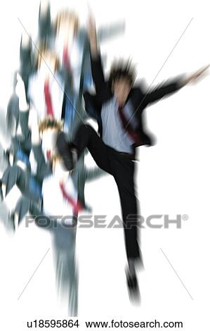 Picture - Young Businessman Falling. Fotosearch