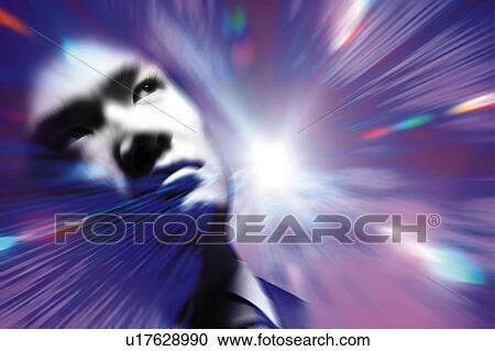 Stock Image - Young Businessman Looking Away. Fotosearch