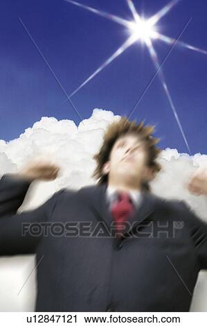 Stock Image - Young Businessman Posing. Fotosearch