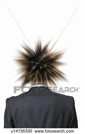 Stock Image - Young Businessman, Rear View. Fotosearch