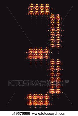 Stock Photograph - Black Background, Numbers. Fotosearch