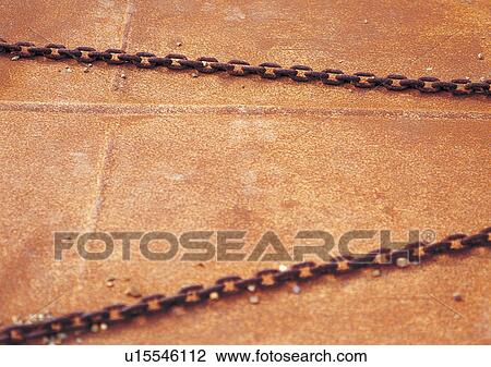 Stock Image - Chain, Chain Links, Close-Up, Condition, Corroded. Fotosearch