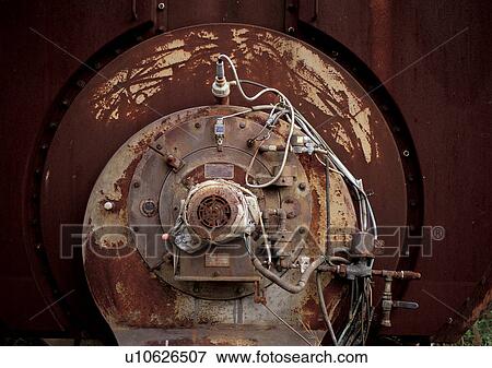 Stock Photo - Black Background, Circular, Close-Up, Device. Fotosearch
