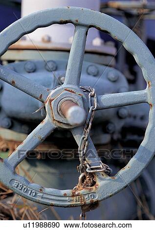 Stock Image - Bolt, Chain, Chained, Circular, Close-Up. Fotosearch
