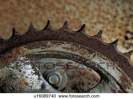 Stock Image - Bolt, Circular, Close-Up, Cog, Day. Fotosearch