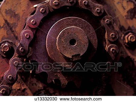 Chain, Circular, Close-Up, Cog, Device View Large Photo Image Stock Image - Chain, Circular, Close-Up, Cog, Device. Fotosearch