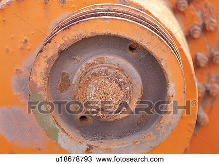 Stock Image - Circular, Close-Up, Day, Device, Full Frame. Fotosearch