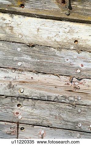 Stock Photography - Nailed Wooden Wall. Fotosearch