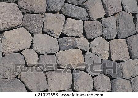 Stone Wall View Large Photo Image Stock Photograph - Stone Wall. Fotosearch