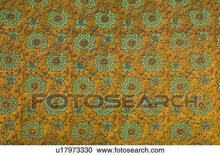 Close-up of a floral pattern on handmade paper View Large Photo Image Stock Image - Close-up of a floral pattern on handmade paper. Fotosearch