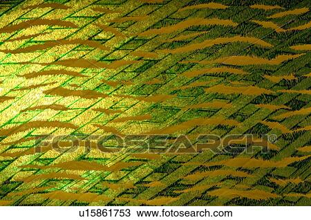 Stock Image - Close-up of a pattern on handmade paper. Fotosearch