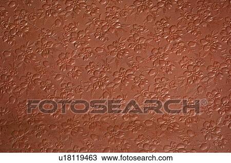 Close-up of a floral pattern on handmade paper View Large Photo Image Stock Image - Close-up of a floral pattern on handmade paper. Fotosearch