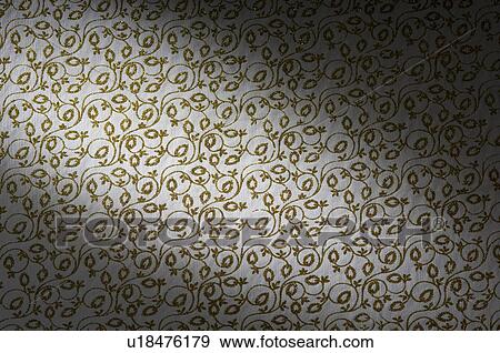 Close-up of a floral pattern on handicraft paper View Large Photo Image Stock Photo - Close-up of a floral pattern on handicraft paper. Fotosearch