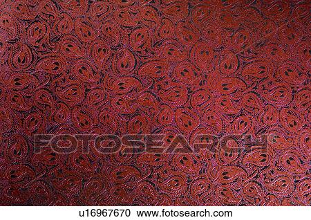 Stock Image - Close-up of a pattern on handmade paper. Fotosearch
