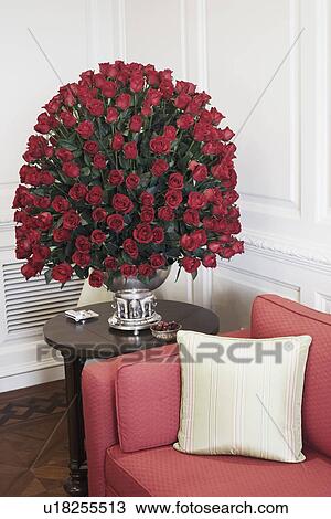Close-up of roses in a vase View Large Photo Image Stock Image - Close-up of roses in a vase. Fotosearch