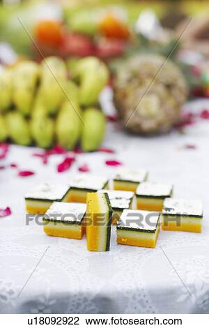 Close-up of Indian sweets on a table View Large Photo Image Stock Image - Close-up of Indian sweets on a table. Fotosearch