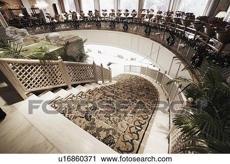 Stock Image - High angle view of a staircase. Fotosearch