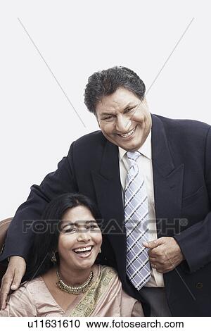 Portrait of a senior man with a mature woman smiling View Large Photo Image Stock Image - Portrait of a senior man with a mature woman smiling. Fotosearch